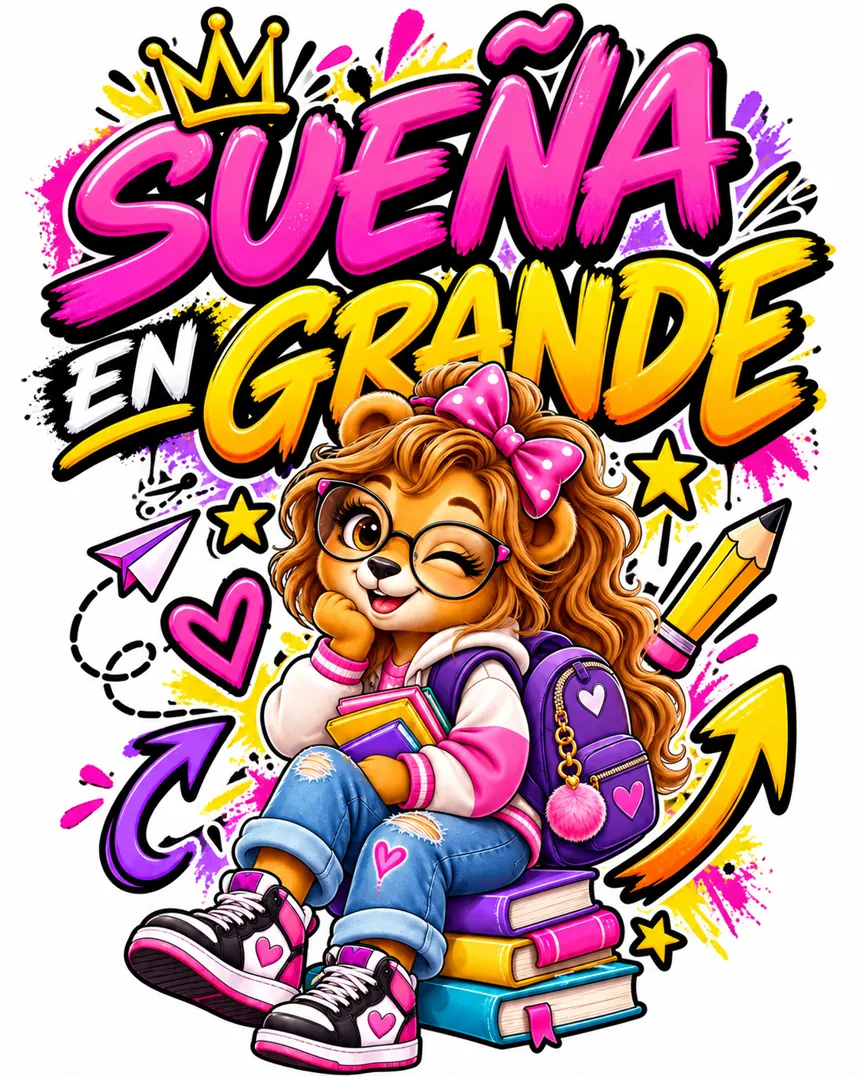 Diseño infantil Sueña en grande